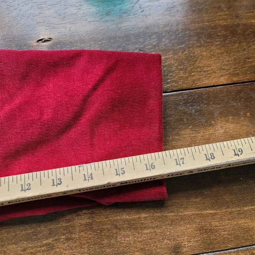 Talbots Corduroy Cotton Stretch 2-Button Blazer size 16W Red Gold Hardware - Picture 10 of 11
